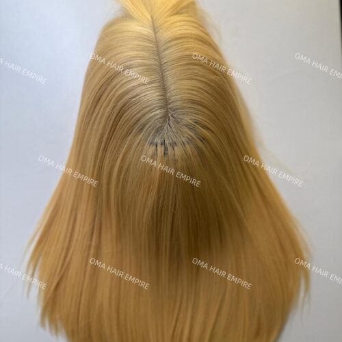Blond slick Fringe unit